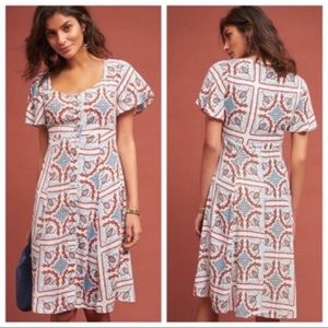 NWOT Anthropologie Maeve | Praslin Button Dress 4